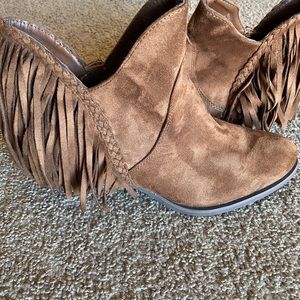 Not Rated fringe bootie